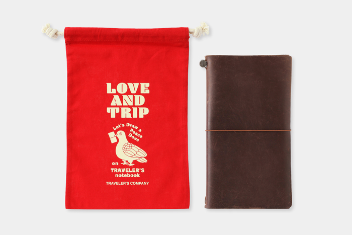 TF コットンバッグ ＜M＞ LOVE AND TRIP レッド