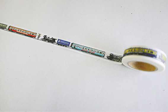 TF　マスキングテープ　15mm×10m　トレイン柄